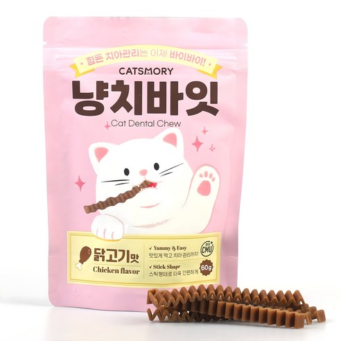 캣츠모리 냥치바잇 스틱, 닭고기, 60g, 1개