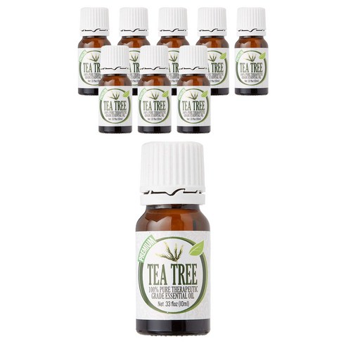 힐링솔루션 테라퓨틱 그레이드 에센셜 오일, 10ml, Tea Tree, 9개