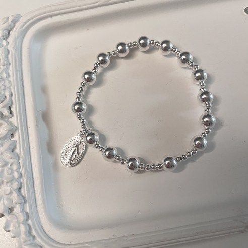 은은한 빛으로 마음을 밝히는 기도, 실버볼 묵주팔찌