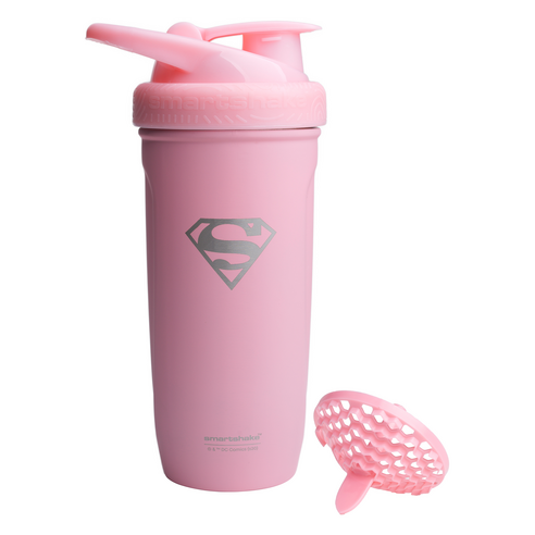 스마트쉐이크 DC Reforce 스테인리스 스틸 단백질 셰이커 병 900ml, 5세트, 슈퍼걸