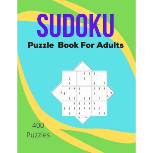 (영문도서) sudoku book for adults: 400 medium fun sudoku book big sudoku puzzle book for adults Paperback, Independently Published, English, 9798542796130