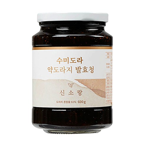 수미도라 약도라지청 무설탕 국산 100%, 600g, 5개, 1개입