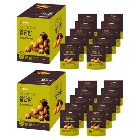 Oprice 자연단맛 알단밤, 65g, 20개