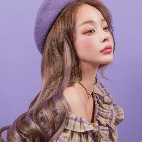 가발매니아 퍼스널 컬러 브릿지 웨이브 피스, 1개, 섀도우펍