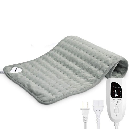 Decdeal 워셔블 전기장판 40*30cm, 회색