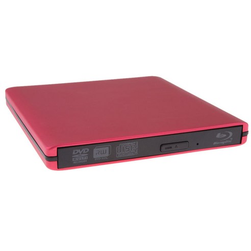 드라이브 외부 CD 드라이브 USB 3.0 모바일 DVD, 빨간, 150x145x15mm, 금속