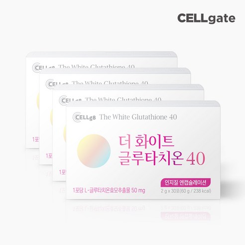 셀게이트 더 화이트 글루타치온40 30포, 60g, 8개