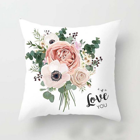 OEM Mother''s Day Pillowcase Cartoon Style Linen Digital Printing PillowcaseZCY210312834A, A