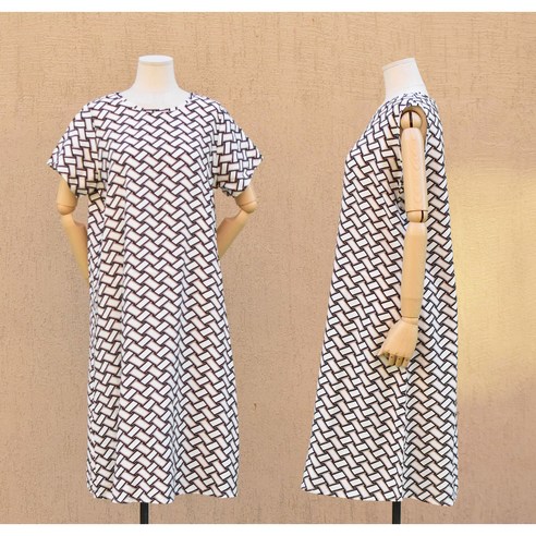 부드럽고 세련되면서도 편안한 휴식 시간을 위한 버니버니 여성용 인견 원피스