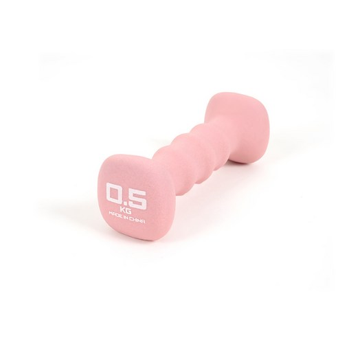 네오프렌 컬러 아령 미용 다이어트 0.5kg 2개세트, 핑크, 2개