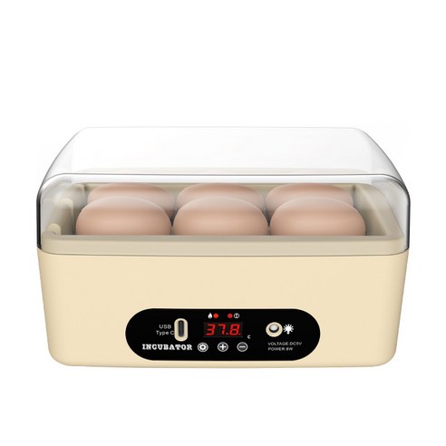 스마트 계란 병아리 미니 부화기 – 6구, 자동 회전 기능 
소동물/가축용품