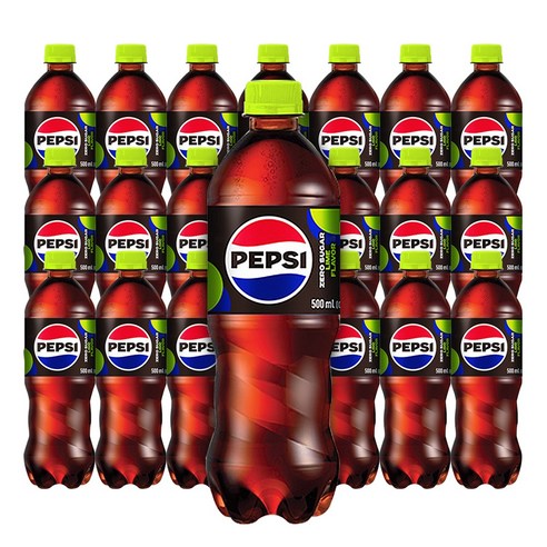 펩시 제로 슈거 라임향, 500ml, 20개