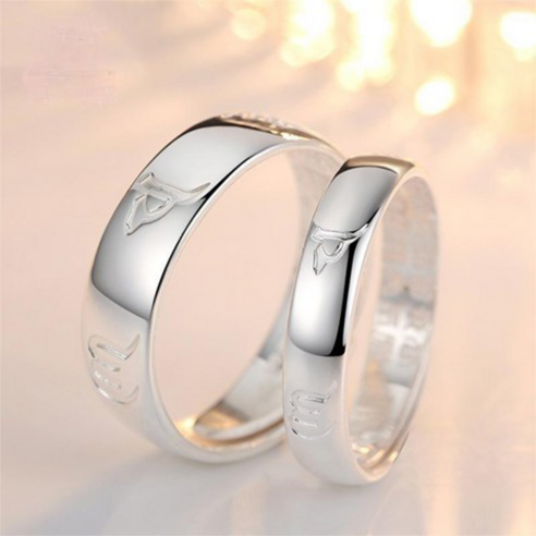 올 실버 만자 재물운 행운 반지: 운세 개척의 강력한 부적