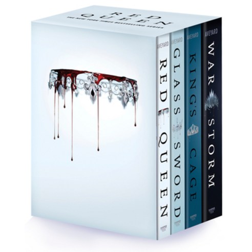 (영문도서) Red Queen 4-Book Paperback Box Set: Red Queen Glass Sword King''s Cage War Strom Paperback, HarperCollins, English, 9780063283831