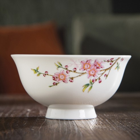 4.5 인치 Jingdezhen 뼈 중국 세라믹 그릇 드래곤 패턴 식기 빈티지 중국 국수 디저트 식기 주방 악세사리, N