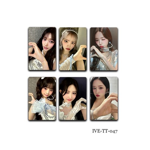 국내 출고 아이브 ive 미니 앨범 스위치 포카 1ST 월드투어 인 시네마 CRUSH ALIVE 굿즈 포토카드 6장, IVE-TT-047