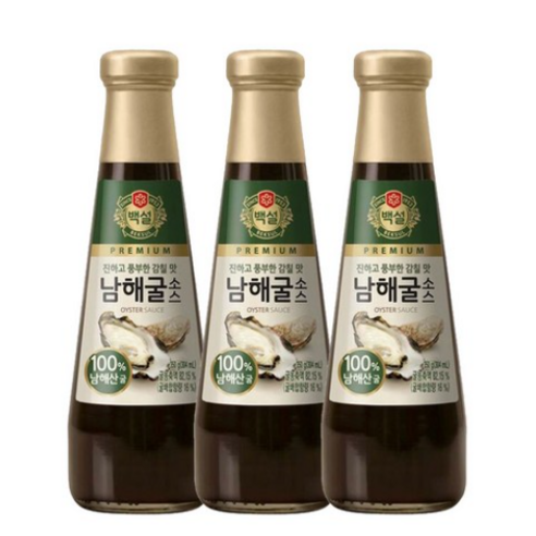 (상온)백설 남해굴소스500g, 500g, 2개