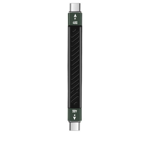 USB3.1 / 썬더 볼트 3 Emark 칩 데이터 케이블 소프트 USB-C 충전 코드 라인, F90, 검정
