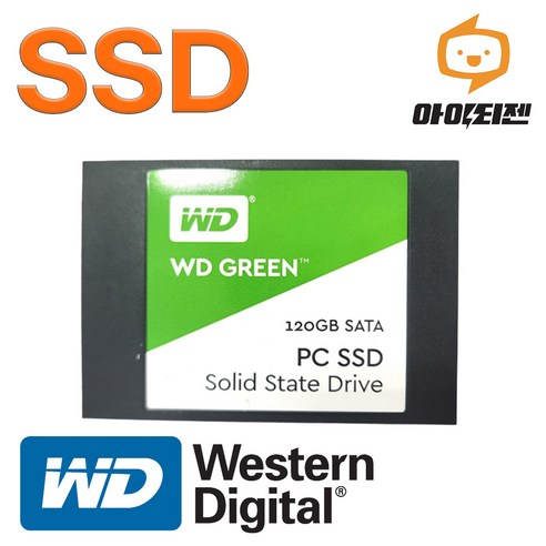 ssd  하드디스크 SSD 120GB 노트북 컴퓨터 SATA 내장 2.5인치 WD GREEN