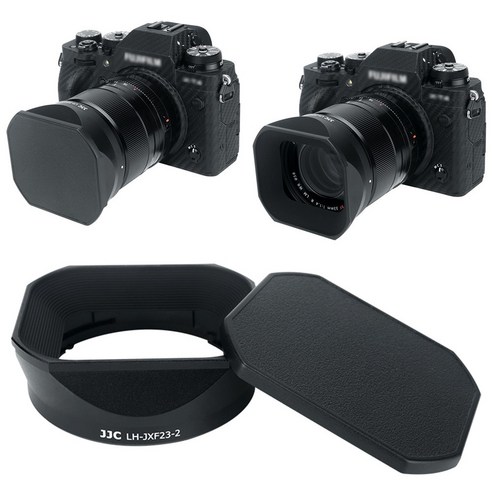 [JJC] 후지필름 XF 33mm F1.4 23mm F1.4 R LM WR 렌즈 카메라 사각후드, LH-JXF23-2, 1개