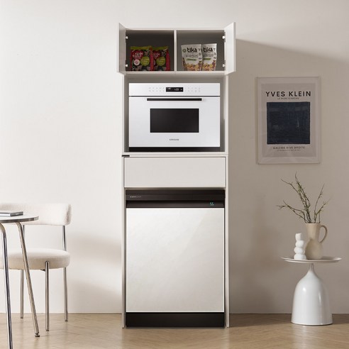 좁은 주방, 블랑누보 모덴 식기세척기 수납장으로 공간 효율을 극대화하세요!