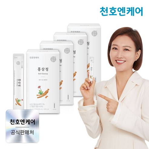 [천호엔케어]힘내야 할 땐 홍삼청스틱 10mL 30포/천호식품, 120개