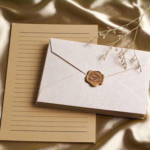 감성 실링 스티커 편지지 세트, 상세페이지 참조, 1세트, 1세트