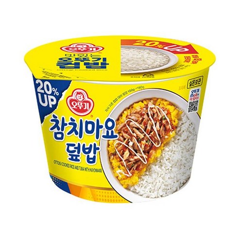 오뚜기 즉석밥 컵밥 참치마요덮밥(증량) 간편식 집밥 247G, 6세트