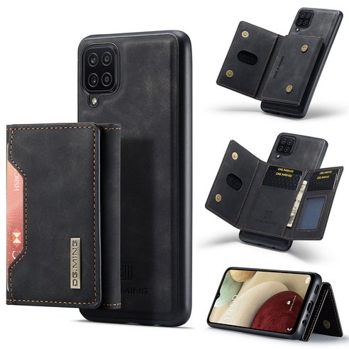 M2 삼성 갤럭시 A12 5G 전화 케이스 마그네틱 지갑 가죽휴대 전화 케이스 M2 삼성 갤럭시 A12 5G 카드 포켓 지갑 유형 전화 케이스에 적합