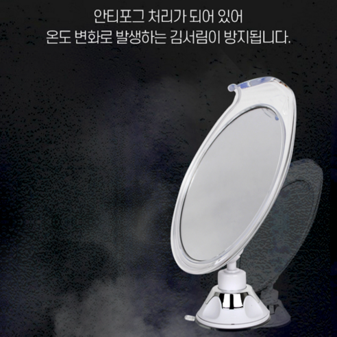 면도경 벽에붙이는 세면대 샤워실 거울 개별박스포장, 단품, 1개