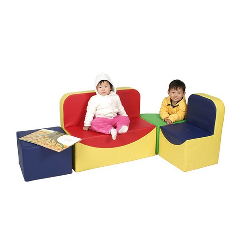 아동 유아 소파세트 어린이집 유치원 다인용 의자, 플리카 소파세트