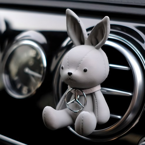 매혹적인 차량 분위기를 위한 토끼 방향제, 로즈앤버니 석고차량용방향제