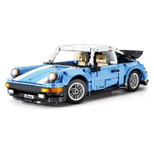 중국레고테크닉 자동차 클래식카 블루 초등학생 어린이 장난감선물, 블럭팜 8505 블루