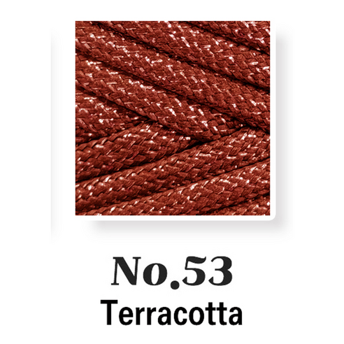 5.0mm 100yard 실버 글로시 대용량 촘촘 우동실 청키스트링 소프트 폴리에스터 우동끈 가벼운실 타래발송, 1개, No.53
