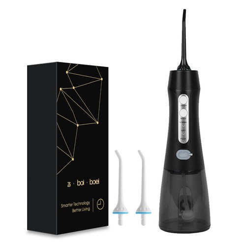 BOI 300ml 대용량 물 탱크 USB 충전식 구강 세정기 물 플로서 펄스 IPX7 방수 휴대용 치과 미백 치아 클리너 A5B2, A5B202-1