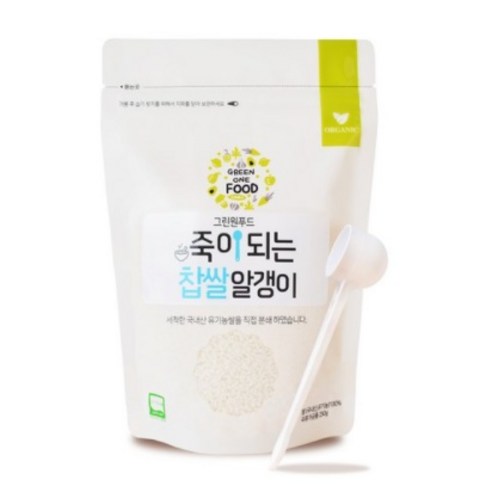 그린원푸드 죽이되는 찹쌀알갱이 이유식용쌀, 1개