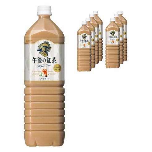 KIRIN 오후의 홍차 밀크티 페트, 8개, 1.5L