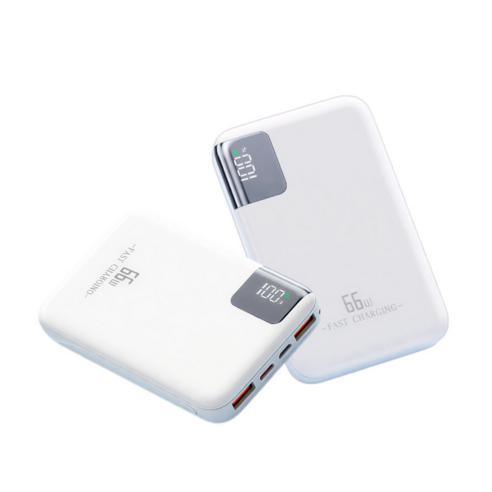 미니멀 프리미엄 보조 배터리 30000mAh 66W 초고속 충전 파스텔 톤