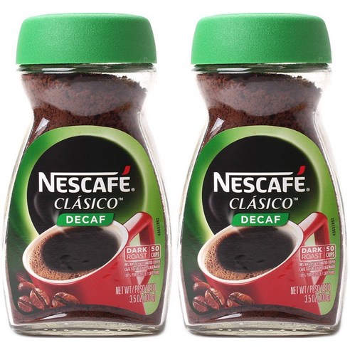 네스카페 클라시코 디카프 다크 로스트 인스턴트 커피, 1개, 2개, 100g