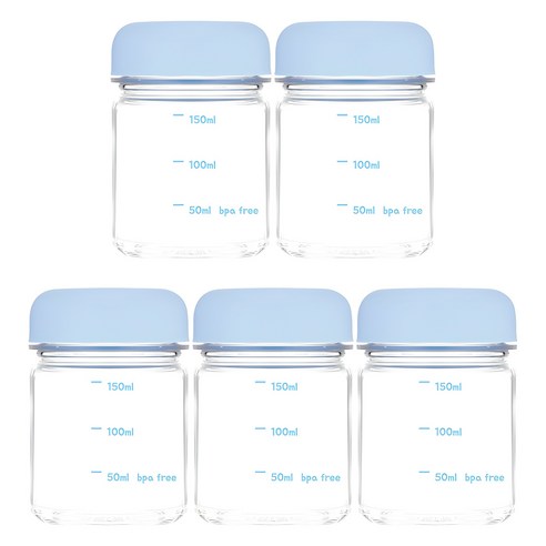 위드 국산 미니 보틀 눈금 물병 트라이탄 180ml 5p, 블루 (5개입), 5개