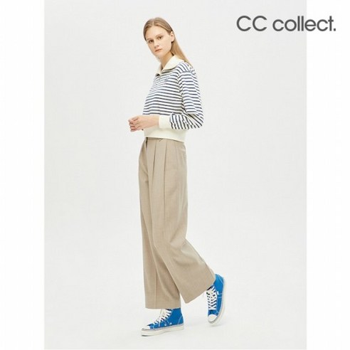 [CC쇼핑몰] 턱 와이드 팬츠 메이드 인 CC콜렉트 ME_C224MSA231 cc콜렉트바지