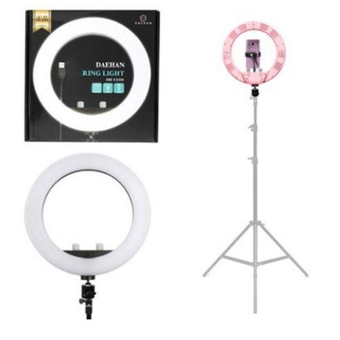 LED 반영구 브이로그 틱톡 피부미용 셀카 속눈썹 뷰티라이트 미용 방송촬영 링라이트 핑크 25CM DH-U250, 링라이트 25CM 핑크 DH-U250, 1개