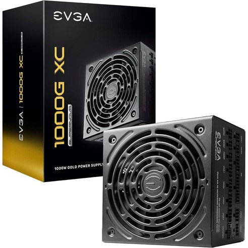 EVGA Supernova 1000G XC 80Plus Gold 1000W 완전 모듈식 150mm 파워서플라이 컴퓨터 부품 전원 본체 조립