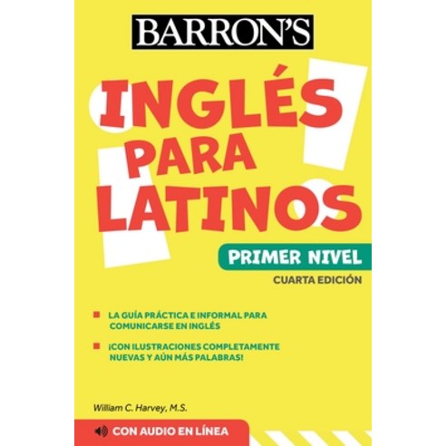 (영문도서) Ingles Para Latinos Level 1 + Online Audio Paperback, Barrons Educational Services, English, 9781506286389