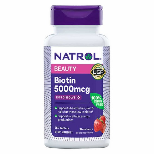 Natrol 나트롤 비오틴 5000mcg 250정