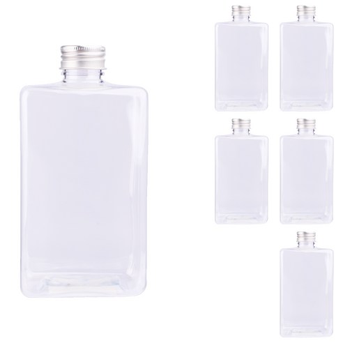 가인글로벌 통통납작페트500 페트병 알루미늄캡 실버, 6개, 500ml