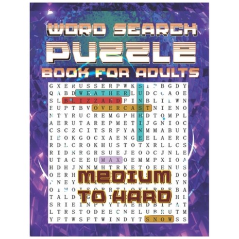 Word Search Puzzle Book for Adults: 120 Word Searches - Large Print Word Search Puzzles (Brain Games... Paperback, Independently Published