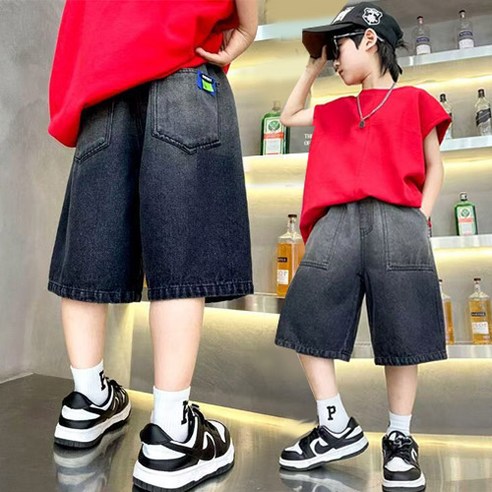 스위트흑청 반바지
