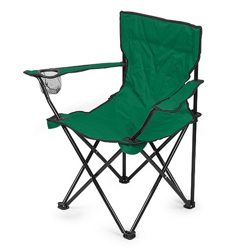 카시안 팔걸이 접이식 낚시의자 CN 아웃도어 휴대용 캠핑 야외 간이 의자, 1개, 대 (그린)