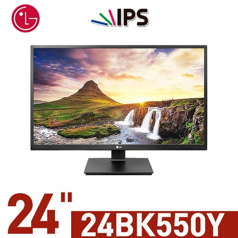 [LG 24BK550Y] LED모니터 24인치 IPS초선명 패널 지원HDMI D-SUB DVI 풀HD 고선명 고화질, 24BK550Y, 60cm